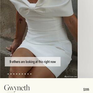Gwyneth Meshki White Strapless Dress